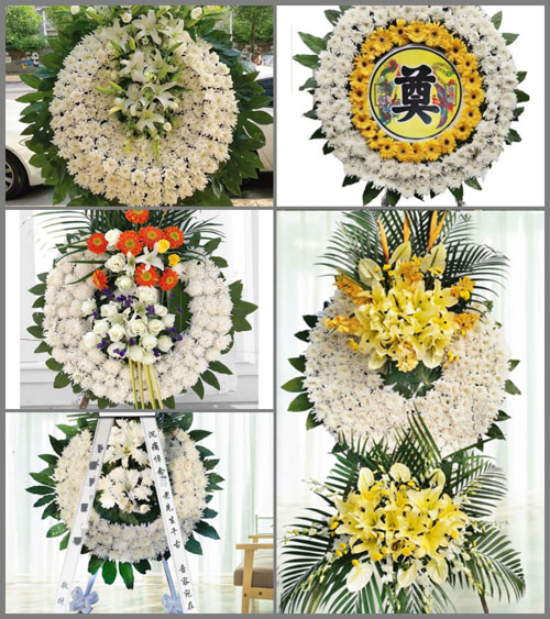 河南南阳宛城区白河街道李八庙村花圈速递